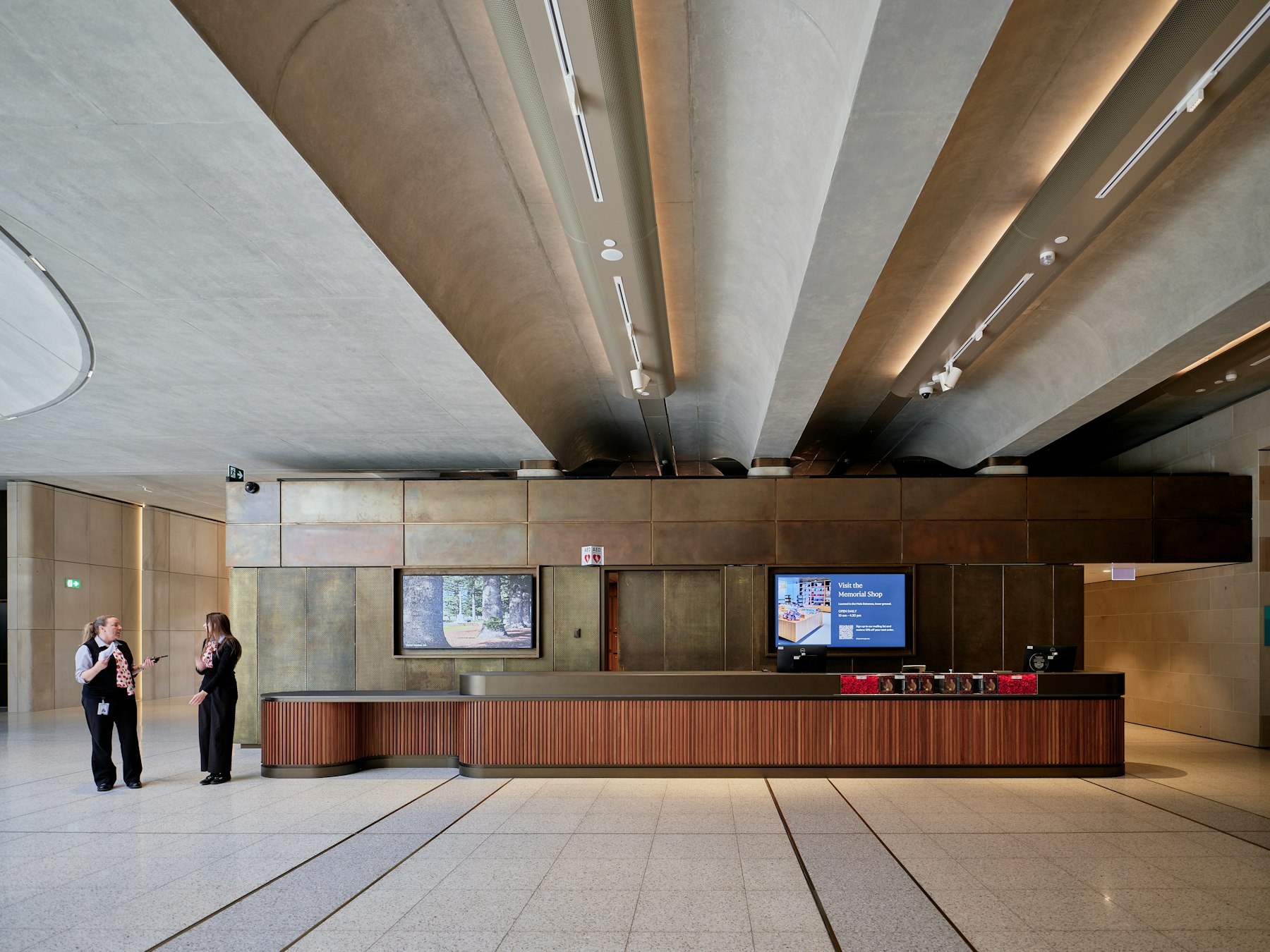 Modern hotel lobby